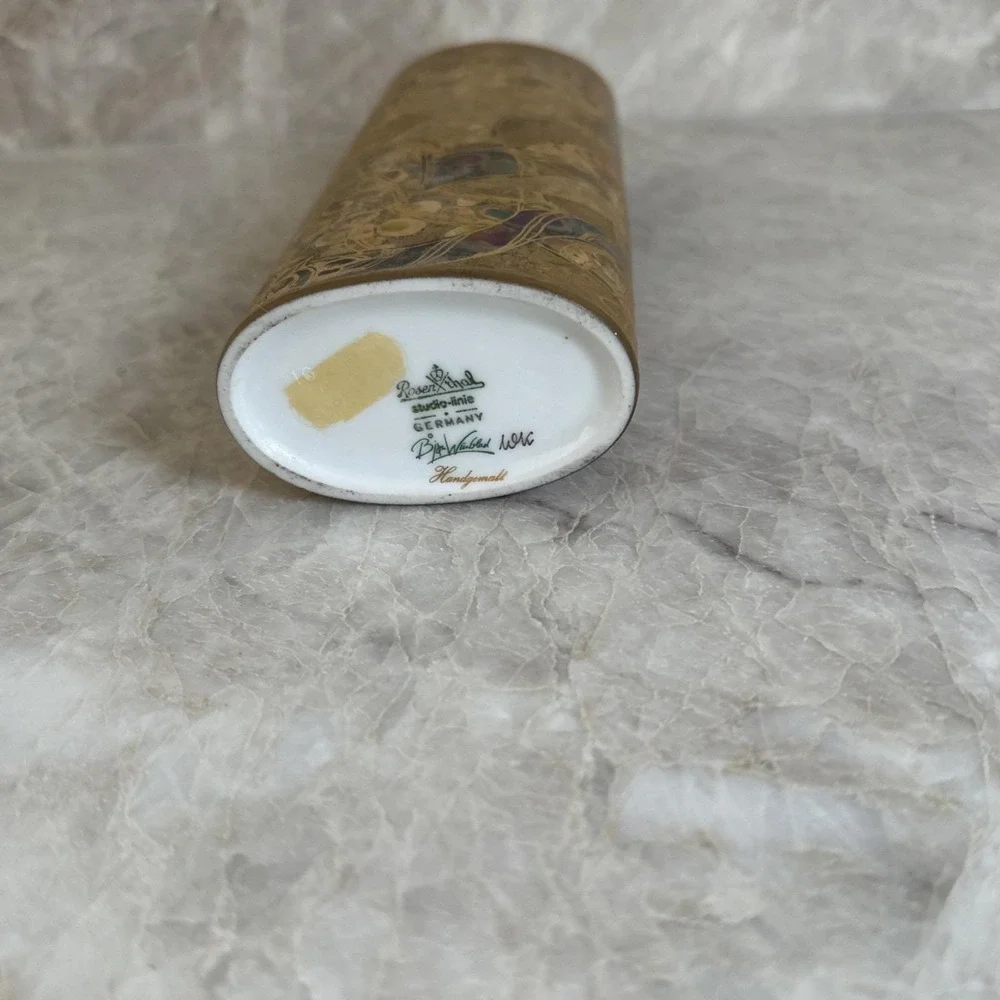 Bjorn Wiinblad for Rosenthal Gold Scheherazade Porcelain Oval 8 1/2